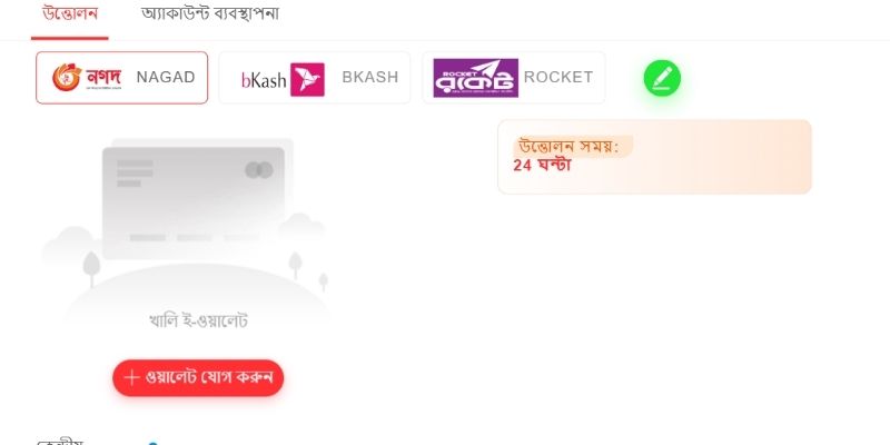 সঠিক ক্রমে অর্থ গ্রহণের নির্দেশ পাঠানোর ধাপ